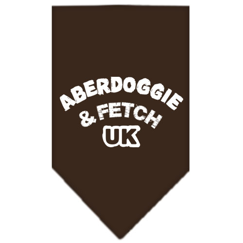 Aberdoggie UK Screen Print Bandana Cocoa Large